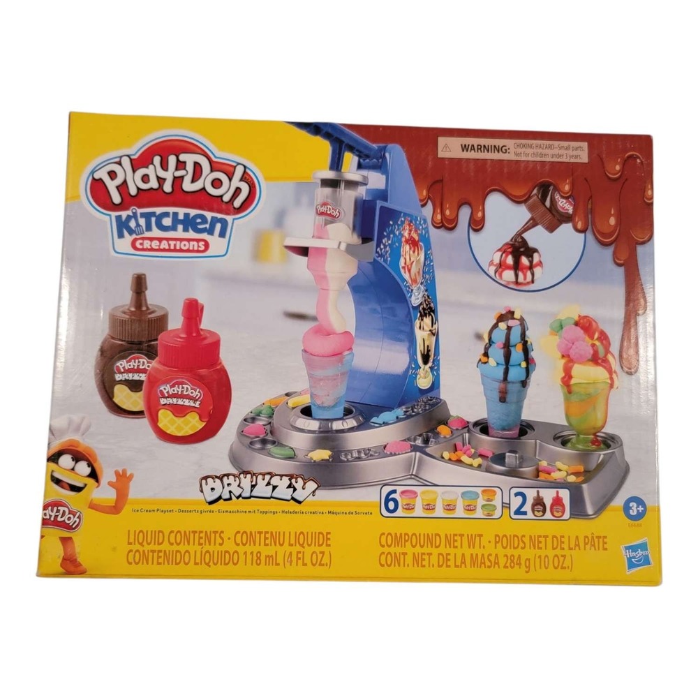 Play-Doh Kitchen Creations Drizzy Ice Cream‎ Playset Pretend Play Toy